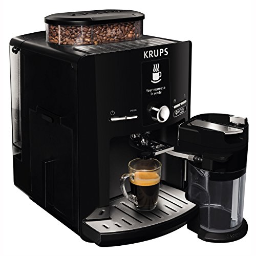 Krups EA82F8 Kaffeevollautomat Latt’Espress Quattro Force, One-Touch Funktion, Milchbehälter, 1,7 L, 15 bar, schwarz / edelstahl - 3