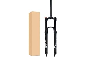 ZECHAO 140mm Travel Air Supension Front Fork,27.5/29inch Mountain Bike Suspension Forks 1-1/8" Lightweight Alloy 9 * 100mm Quick Release Fork Accessories