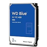 Western Digital 2TB WD Blue PC Hard Drive - 7200 RPM Class, SATA 6 Gb/s, 256 MB Cache, 3.5" - WD20EZBX, Mechanical Hard Disk