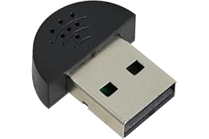 Garnirise Mini USB Microphone, Portable USB Mini Studio Speech Pc Microphone Recording Audio Mini Usb Mic Adapter PC Plug-and-play Driver-free Mac Desktop and Laptop Microphones for Computer