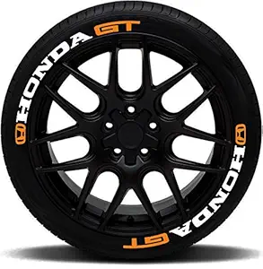 Tyre Tattoo 3D Premium & Unique Rubber Tyre Stickers Kit (4 Tyres)_Honda GT_Exclusive for Honda Cars