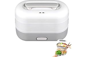 Nifogo Contenitore elettrico 350 W, ad alta potenza, 1,2 l, per cottura al vapore, 220 V, per cottura al vapore, 220 V, in acciaio inox, colore: grigio” (Grigio)