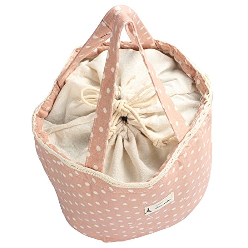 Sannysis Thermal Tote Cooler Lunch Bag Pouch Bento Mittagessen-Behälter (rosa) - 3