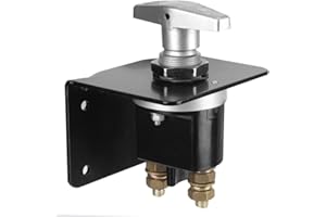 ISPCHEN Interruttore Stacca Batteria,12v-48v Batteria Tagliato Interruttore Isolatore Batteria Impermeabile 500A Interruttori Batteria Auto Con Piastra Di Blocco Isolatore Per Camper, Yacht, Barca, Camion