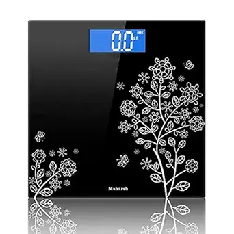 Maharsh Electronic Thick Tempered Glass LCD Display Digital Personal Bathroom Health Body Weight Weighing Scales,weight machine for human body,weighing machine,Weight machine