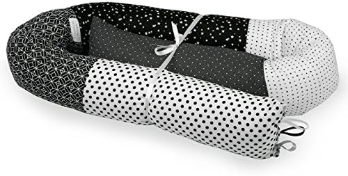 BABY "SNAKE" BED BUMPER FOR CRIB OR JUNIOR BEDS-Black&White,bed bumper,nursery bedding,nursery décor