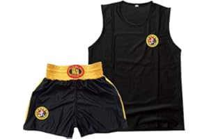 Inlefen Enfants Sanda Vêtements Garçons et Filles Adulte Boxe Boxe Shorts Muay Thai Vêtements Arts Martiaux Formation Vêtements