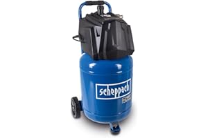 Scheppach Druckluft Kompressor stehend HC35V | 10bar Druck | 30L Kessel | 230V 1500W | Ansaugleistung 180 l/min | ölfrei & wartungsarm | Druckminderer, Fahrvorrichtung & 2 Schnellanschlusskupplungen