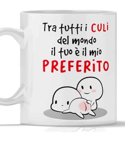 Tazza Mug SanValentino Regalo Fidanzati Innamorati PERSONALIZZA CON Nome Love Coppia Couple Amore