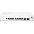 HPE Networking Instant On Switch Series 1930 8-Port Gb Smart-managed Layer 2+ Ethernet Switch | 8x 1G | 2x SFP | UK Cord (JL680A#ACC)
