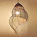 Produktbild THWYNY- Design 1 x Industrial altmodischen Kronleuchter | Rattan | Schnecke Leuchten | Restaurants | Cafes | Studie | Flur | Kronleuchter | Luxus Kronleuchter Lampe | Schnecke | Keine Lichtquelle (W), 35 * 50 cm