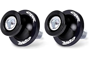 GENERIC Repuestos anticaída de carrocería Motocicleta Para HO&ND&A CBR 600 RR CBR 600RR CBR600rr 2003 2004 2005 2006 2007 motocicleta 8MM basculante carretes soporte tornillos accesorios deslizantes(8mm Black