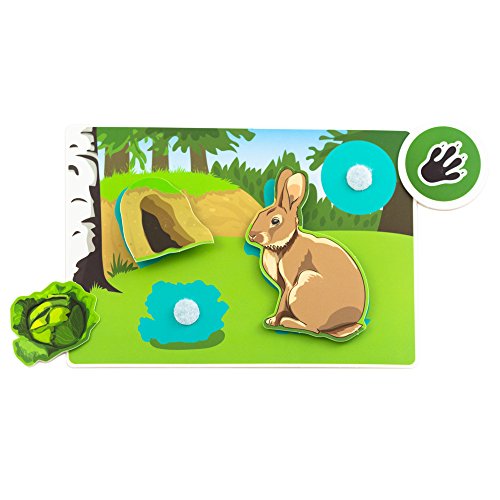 Picnmix Waldtiere Lernspiele für Kinder ab 3 Jahre bis 7 Jahre Aufkleber Puzzle Spiel Spielzeug - 3