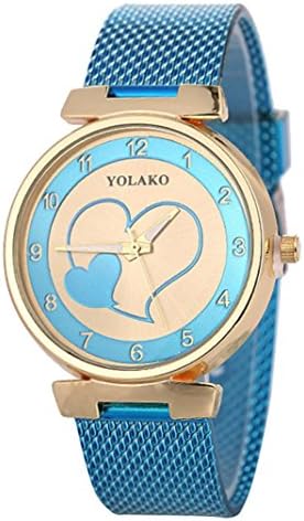 Absolute Cheap!MEIbax Beautiful Fashion Simple Watch Ladies Leather Belt Watch for Gift (Light Blue)