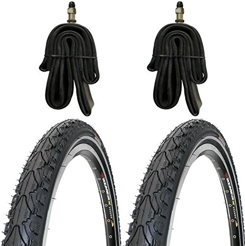 2 x Fahrradreifen Kenda Pannensicherre 28 Zoll 28x1.75 47-622 700x45C K-Shield inklusive 2 x 28" Schlauch mit Dunlopventil