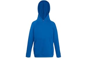 ATELIER DEL RICAMO Felpa Bimbo con Cappuccio Leggera Fruit of The Loom