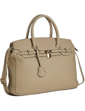 Damen-Handtasche aus Kunstleder von Big Handbag Shop, von Designern inspirierte Tragetasche Umhängetasche