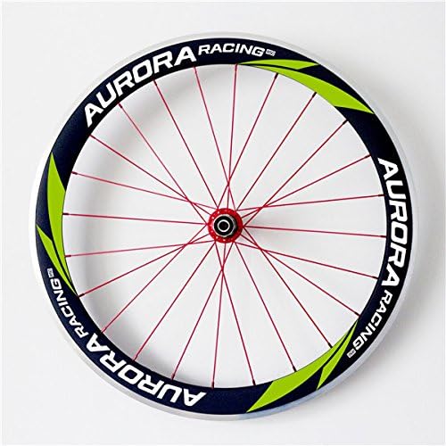 AURORA RACING Alloy Carbon Clincher Wheelset 50mm deep 23mm Width with Aluminum Braking Surface 3K/UD Weave Available