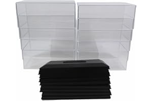 UN JEU DES JOUETS 10 cajas escaparate cristal plexiglás con pedestales para el coche miniatura a escalapara 1/43 escaparate presentación caja de exposición