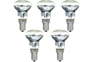 XIAOJUN Lampada Lava Sostitutiva E14 R39 30W Faretto Un Vite nella Lampadina Riflettore Trasparente Lampadine Spot Lava Un Incandescenza 5 Pezzi