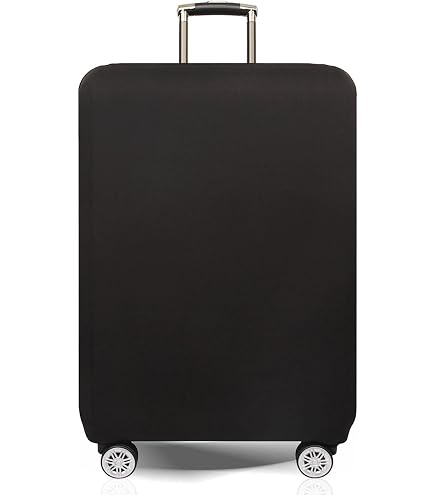 Housse De Protection Pour Valise 20 Pouces - Tissu Stretch, Fermeture Zip, Couleur Café - Anti-rayures Et Poussière - 7