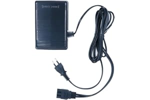 CENPEK Fußpedal und Netzkabel kompatibel mit der Singer 384.13012000 Nähmaschine – 220-V-Fußpedal mit Variabler Geschwindigkeit und Rundstecker