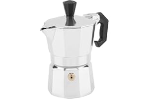MAGT Italian Moka 1 Cup, 30mL 1 Cup Aluminum Italian Type Moka Pot Espresso Coffee Maker High-temperature Resistant And Insulating Stove Home Office Use