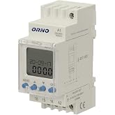 ORNO PRE-450 Astronomical Time Switch 52 Programs 1 Relay Output Max.16A/230V 2 Width Modules DIN TH-35mm White