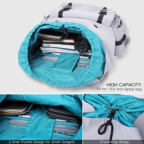 Evershop 24 liter Unisex Retro Oxford Wasserabweisend Rucks  cke Vintage-Stil Gro  er Kapazit  t Reiserucksack Wanderrucksack f  r Freizeit Camping Ou