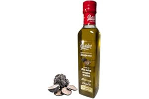 BELLMOND EQ Pantaleo | Schwarzes Trüffelöl | natives Olivenöl aus Italien 250ml | Perfekt zum verfeinern von Pasta, Risotto, Fleisch, Salate & mehr | intesiver Geschmack