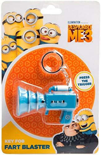 Number 1 Selling Minions Keyring Fart Blaster Gun - Loves Despicable Me - Ideal Easter Birthday Christmas Stocking Fillers Xmas Gift Present Idea - Girls Boys Girl Boy Children Child Kids - Age 5+