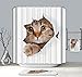 Produktbild Unimall Duschvorhang für Badezimmer Badvorhang Antischimmel Anti-Bakteriell wasserdicht süße Katze 180 x 200 cm