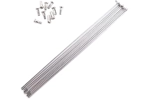 GUODUN Mountain Bike flessibile ad alta resistenza 26 pollici 700C ruote bici da strada in acciaio inox raggi capezzoli ciclo raggi raggi bicicletta (260 mm)