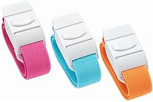 Chilits 3 Pièces Garrot Médical, Sangle Extérieure pour Garrot à Boucle durgence Garrot à Libération Rapide Et Lente Convient à Médecins pour Médecins, Infirmières, Étudiants Et Ambulance