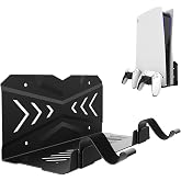 UPOK PS5 i&ccedil;in Duvar Montajı, Playstation 5 (Disk ve Dijital) i&ccedil;in G&uuml;ncellenmiş G&ouml;r&uuml;nmez Montaj Sistemi ve Kontrol&ouml;r ve Sağlam
