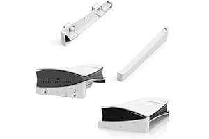 BeisDirect Horizontaler Ständer für Sony PS5 Slim Konsole, Basisständer kompatibel mit PS5 Disc & Digital Edition PS5 Slim Zubehör mit Anti-Rutsch-Mads (Weiß)