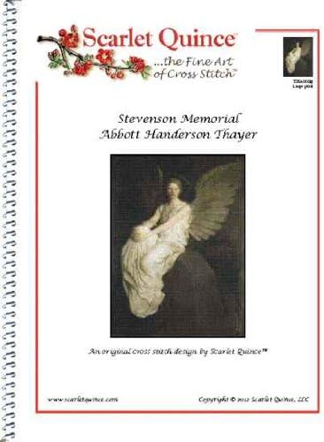 Scarlet Quince THA003lg Stevenson Memorial by Abbott Handerson Thayer Counted Cross Stitch Chart, Large Size Symbols by Scarlet Quince