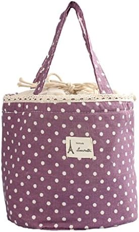 Lunch Bag,MMTOP Thermal Insulated Lunch Box Tote Cooler Bag Bento Pouch Lunch Container (Purple)