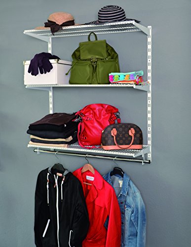 Element System Regalset Regalset HAPPY, Wandregal, Regallösung weiß für Waschküche, begehbarer Kleiderschrank oder Garderobe - 2