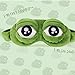 Produktbild prochive Augenmaske/Schlafmaske, traurig Frosch 3D Augen Maske Abdeckung Schlafmaske Relax Rest Hilfe Travel Cartoon Eye Patch Funny Geschenk