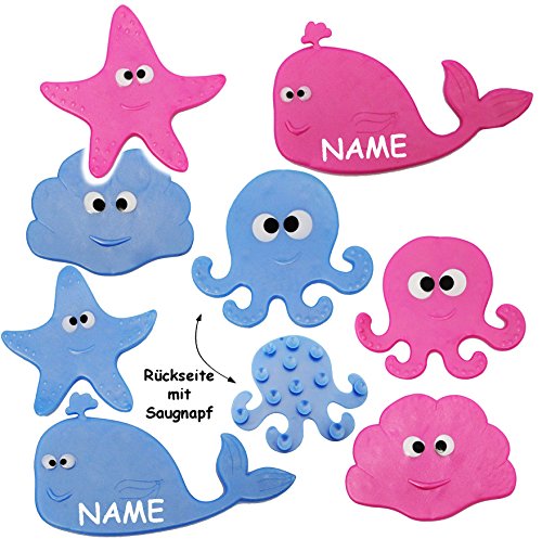 Anti Rutsch Sticker mit Noppen – “ Fische & Unterwasser – bunte Farben “ – Einlagen z.B. für Dusche / Badewanne – Pad – Aufkleber aus Silikon – rutschfest Saugnäpfe – Badewanneneinlage – Badezimmer Bad – Sicherheit – Antirutschmatte – für Kinder & Erwachsene – kein Ausrutschen – Badewannenmatte – Duschmatte / Badematte – Fisch – Einlage – Wanneneinlage – antirutsch - 3