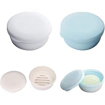 Boîte à savon voyage - lot de 2, étanche, portable, double couche, dimensions 11,5×7×4 cm