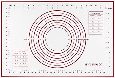 Kneading pad kitchen safety certification mark large size（Red）