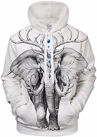 Elephant 3D Hoodies Sweatshirts Men Women Hoody Casual Tracksuits Jacket Drop Pullover,4xl