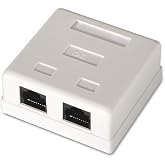 AISENS A139-0302 &ndash; Surface Rosette RJ45, White