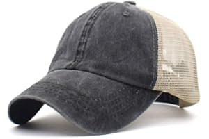 CheChury Czapka bejsbolowa z półsiateczką unisex vintage czapki typu trucker snapback oddychająca czapka przeciwsłoneczna na co dzień hip-hop rustykalne czapki, sporty na świeżym powietrzu