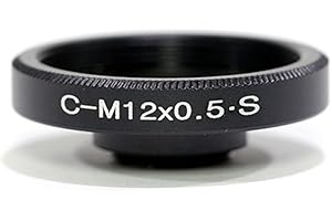 Pixco Lens Adapter Suit for CS or C Mount Lens to M12 All-Metal Lens Adapter Ring