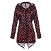 Produktbild Luckycat Damen Polka Dots Regenmantel Damen Outdoor Reisen wasserdicht mit Kapuze Mantel Jacken Mäntel Sweatjacke Winterjacke Fleecejacke Steppjacke
