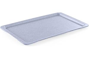 HENDI Serviertablett, Tablett, Gastro Tablett, rechteckig, Stapelbar, Ideal für Selbstbedienungsrestaurants und Kantinen, GN 1/1, 530x325mm, Granitfarben