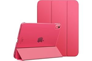 MoKo Case for iPad 10th Generation Case 2022, Slim Stand Hard Back Shell Smart Cover iPad 10.9 Inch Case with Auto Wake/Sleep, Watermelon Red